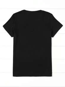 Women T-Shirts - Black - View 2