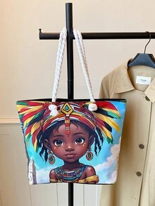 New Fashion Handbag For Women, Versatile Commuter Tote Bag With Large Capacity, Shoulder Bag - Multicolor - View 9