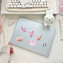 50pcs Axolotl Doodle Stickers, Cute Animal Cartoon Decals For Kids, Suitable For Decorating Laptops, Phone Cases, Luggage, Stationery And Collections, Anime Character Stickers, Inexpensive Cross-Border Commodity Under $1 - Multicolor - View 9