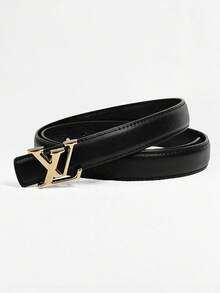 Women's Elegant Versatile Thin Waist Belt, Minimalist Solid Color Design With Alloy Buckle, Slimming Waist-Cinching, Matches Skirts And Pants For Multiple Occasions, Cross-Border Hot-Selling Fashion Belt - Multicolor - View 3