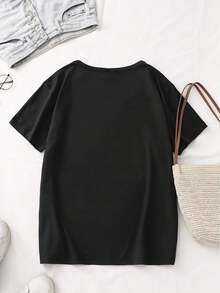 deyin Women T-Shirts - Black - View 2