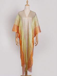1 chiếc khăn choàng đi biển lấp lánh chuyển màu, khăn sarong mỏng đa năng dành cho nữ, thích hợp cho du lịch và nghỉ dưỡng. - Nhiều màu - Xem 10