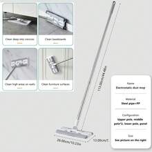 Trapeador de toalla facial con Clip, fregona electrostática para eliminación de polvo, fregona de papel facial desechable para toallitas limpiadoras/seca/paño - blanco - Ver 4