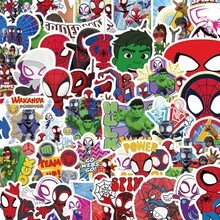 Marvel 50张漫威系列贴纸，防水材质，适用于手机壳、笔记本等，是送给粉丝、家人和朋友的小礼物，也是清凉的夏季装饰品，是送给朋友/情侣的理想礼物，更是营造夏日氛围的日常配饰。 - 彩色 - 查看 3