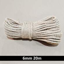 1pc 2/3/4/6mm Multi-Size Jute Rope, Plumbing Braided, DIY Craft Jute Rope, Art Decor, Gift Packaging Jute Rope - Brown - View 20