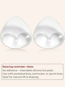 Bộ 2 miếng dán ngực dày dặn, vô hình dành cho nữ, thích hợp cho bikini, nâng ngực, đồ bơi silicon, chống thấm nước, dùng hàng ngày. - Nhiều màu - Xem 11
