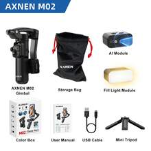 3-Axis Handheld Gimbal Stabilizer For Smartphones, Equipped With AI Module, Fill Light, Face Tracking, Detachable Magnetic Remote Control And Focus Control - Ideal For Photography, Video Recording, Vlogging And Live Streaming - Black - View 12