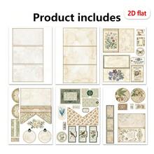 2D Flat Natural Journal Junk Journal Folio Kit, Folio Booklet Craft Kit, Junk Journal Kit, Scrapbooking Supplies, Journaling Decor, Mini Folio Writer Folder Project, Arts & Crafts Gifts, Handmade Decor Accessories For Junk Journal & Scrapbook Projects – Includes Video - YC0137 - View 11