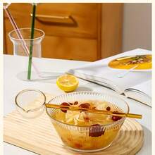 Glass Spoon, Long Handle Glass Soup Ladle, Transparent Serving Spoon With Colored Handle, Heat-Resistant Kitchen Utensil, Suitable For Broth, Ramen, Juice - View 9