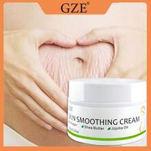 GZE妊娠纹霜，柔滑肌肤霜，淡化产后妊娠纹和生长纹，富含乳木果油 - 白色 - 查看 1