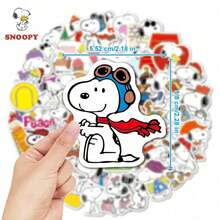 Peanuts 50pcs Authentic Cute Aesthetic Sticker Pack, Suitable For Laptop, Skateboard, Luggage, Water Bottle, Kawaii Decoration - 50pcs - View 4