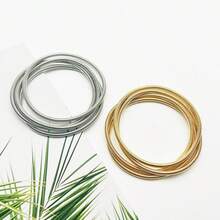 10 chiếc vòng tay lò xo xoắn bằng thép không gỉ mạ vàng/bạc, vòng tay lò xo xoắn mở đóng, phụ kiện làm trang sức hạt cườm tự làm, quà tặng cho bạn bè, ngày Valentine, quà tặng gia đình thủ công. - Nhiều màu - Xem 9