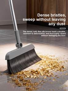 4 In 1 Dustpan And Brush Set, Broom, Kitchen Cleaning Tools, Broom And Dustpan With Comb, Suitable For Home, Kitchen, Room, Office,. Cleaning Supplies, Cleaning Tools - A - View 7