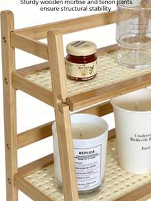 Multi-Layer Thick & Durable Minimalist Style Floor Storage Rack. Reasonable Stacking Design For Easy Access, Dust-Proof And Tidy, Space-Saving. Suitable For Storing Kitchen Utensils, Sundries And Skincare Products. Widely Used In Homes, Dorms And Offices, Easily Improve Space Utilization, Can Be Used Close To The Wall For Multi-Layer Storage. - Multicolor - View 9