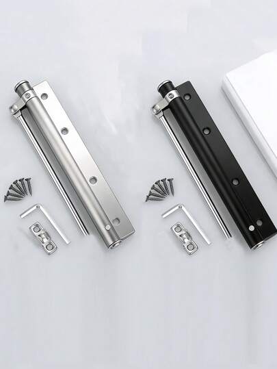 Heavy Duty Automatic Door Closer, Stainless Steel Short & Long Size, Silver & Black Color Options, Adjustable Speed Quiet Cushion Mechanism, Rust-Proof Easy Installation For Home, Office, Bedroom, Bathroom Doors
