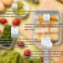 1/3 PCS Stainless Steel Cutting Boards Set, Comes With Apron,Kitchen Cutting Board, Easy To Clean, Kitchen-Ready, Space-Saving, Rust-Resistant, Halloween And Christmas Gifts - 彩色 - 查看 8