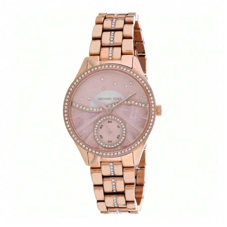 Michael Kors Lauryn Women's Quartz Rose Gold Stainless Steel Watch MK4436 - 粉色 - 查看 1