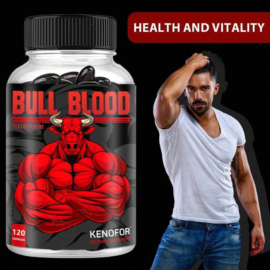 Testosterone Supplement For Men - Contains Maca, Tribulus Terrestris, Sphagnum Moss, And Saw Palmetto; Energy And Stamina Booster Capsules For Men - 120 Softgels. - 1瓶 - 查看 1