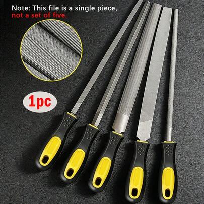 6 Inch File Set, Suitable For Woodworking, Metal, Plastic, Leather, 3D Printing And DIY Projects, File Sharpening Tool Set, Metal Polishing Tools, Flat File, Mill File, Triangle File, Half Round File, Round File
