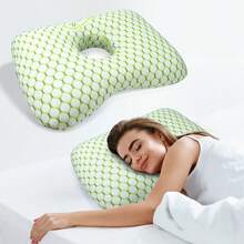Side Sleeper Pillow With Ear Hole, Ear Pain Relief Pillow For Elderly, Patients, Beauty Salons, Adults, Ear Hole Design To Avoid Ear Pressure When Sleeping On Side - Pillow With Holes - View 2
