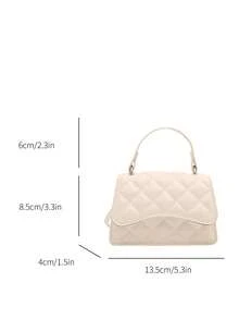 This Year's Mini Square Bag, Minimalist Fashion Compact Shoulder Crossbody Bag, Versatile Multifunctional Women Handbag - White - View 3