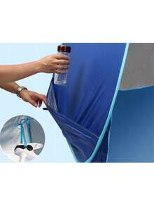1-2 Person Lightweight Portable Beach Camping Tent With UV And Mosquito Protection - Blue - View 2