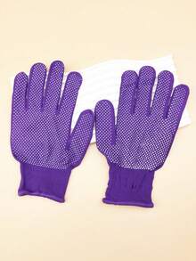 1 双硅胶珠状卷发棒，双面造型卷发器，耐热手套，适用于烫发、染发、卷发、旅行、节日等场合 - 彩色 - 查看 10