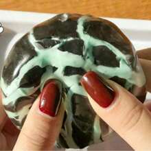 , Ultra Soft Mint Chocolate Crispy Squeeze Toy, Stress Relief Squishable Cracking Sound Modeling Prop, Teens, Gag, Friends, Holiday, Valentine's Day - Crispy Balls (Mint Dark Chocolate) - View 5