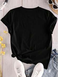 Women T-Shirts - Black - View 2