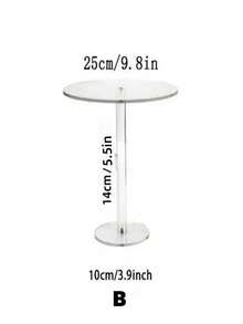 Giá đỡ bánh tròn bằng acrylic trong suốt, giá đựng bánh cupcake trong suốt, giá trưng bày bánh ngọt, bánh kẹo, thích hợp cho bàn tráng miệng, tiệc sinh nhật, sự kiện cưới. - Xem 9