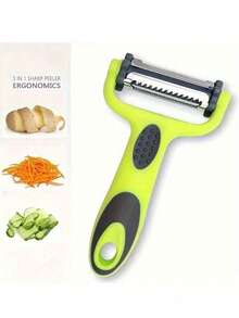 1pc 3-In-1 Peeler, Fruit Peeler, Kitchen Vegetable Peeler, Potato Peeler, Multi-Function Cutting Tool, Fruit Peeler, Kitchen Gadget, Kitchen Accessory (Random Style) - Multicolor - View 6