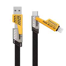 四合一多功能快充线 | USB Type-C PD 超快充 | 兼容苹果 17/16/15/14 及所有型号 | 必备数码配件 - 黑色 - 查看 7