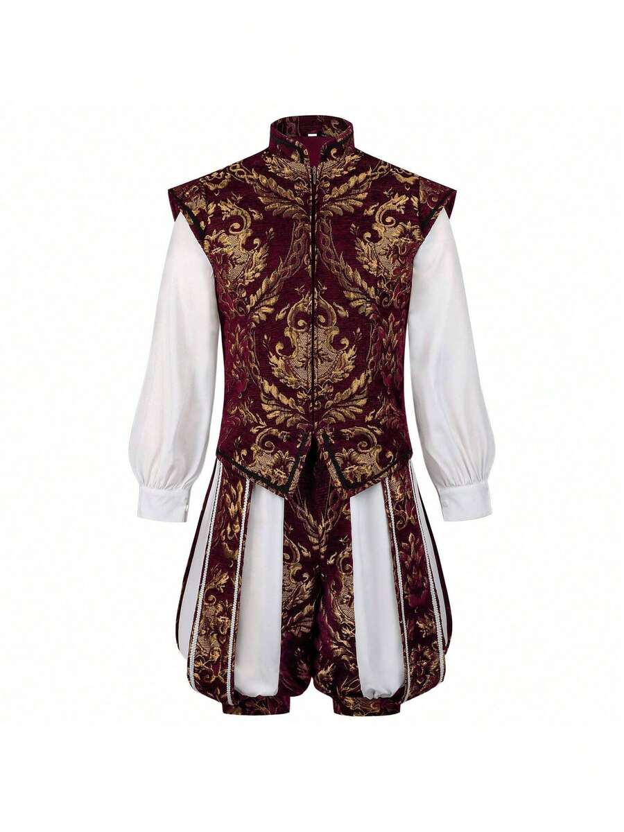 Men Cosplay Clothing - Red - View 1