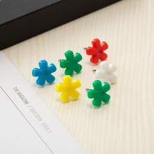 Cute Flower Shaped Felt Board Push Pins, Decorative Cork Board Photo Wall Decor - Fresh Floral Decorative Pins - View 6