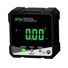 LCD Digital Angle Gauge – 4 X 90° Measurement Range, IP54 Rated, Magnetic Base For Accurate Angle Readings - 簡易傾角盒 綠色(DLW30-GRD) - 查看 1