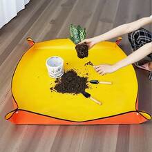 1pc Reusable Extra Thick Waterproof Gardening Mat, Foldable Potting Tray For Repotting And Soil Replacement - Protects Floors, Gardening Floor Mat - Ideal For Succulents, Potted Plants Repotting And Outdoor Use - A - View 7