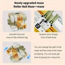 3D Maze Puzzle Toy, Transparent Twist Puzzle, Intelligence Training, Fast-Paced Family Competition, Brain Challenge, Group Game, No Charging Required, Mixed Color Plastic Material - Multicolor - View 9