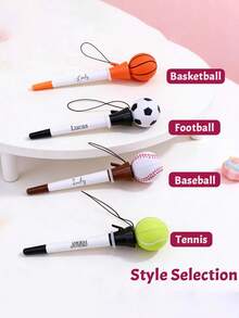Customized Text/LOGO Creative Stress Relief Bouncy Retractable Ballpoint Pen, Squeeze & Shoot Pen, Student Fidget Toy, Water Pen, Customized Pen, Perfect Gift For Kids, Students, Teachers, Family And Friends, Back To School - Multicolor - View 2