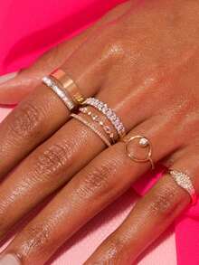 Nhẫn Ewell Fine Jewelry Chic bằng bạc sterling 925 cao cấp, mạ vàng 18k, dây xích mắt xích, đính đá Zirconia, thích hợp cho bé gái. - Vòng xích liên kết - Xem 5