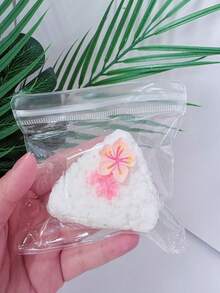 Best-Selling Sesame Triangle Rice Ball Squishy Toy, Stress Relief Slow Rebound Soft Silicone Realistic Rice Ball Toy - Multicolor - View 16