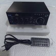 Bộ khuếch đại âm thanh nổi không dây Bluetooth 5.0 2 kênh 300W, bộ khuếch đại công suất âm thanh gia đình với đài FM, USB, thẻ SD, điều khiển từ xa dành cho hệ thống âm thanh rạp chiếu phim gia đình. - Phích cắm loại C của EU (220-240V) - Xem 9