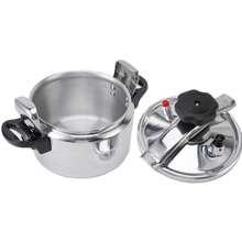 Lightweight Aluminum High Pressure Cooker / Silver Mini Pressure Cooker / Seafood Cooking Pot Suitable For Gas Stove, Suitable For Open Flame Cooking, Family Gatherings, Holiday Feasts - View 8