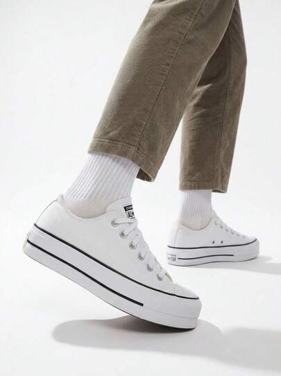 Converse Chuck Taylor All Star Platform Lo White 560251C