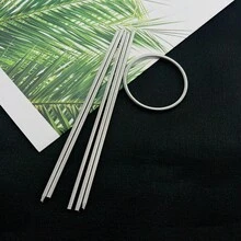 10 chiếc vòng tay lò xo xoắn bằng thép không gỉ mạ vàng/bạc, vòng tay lò xo xoắn mở đóng, phụ kiện làm trang sức hạt cườm tự làm, quà tặng cho bạn bè, ngày Valentine, quà tặng gia đình thủ công. - Nhiều màu - Xem 7
