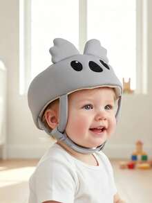 Cute Bear Anti-Fall Hat, Baby Walker Hat, Anti-Collision Protective Headgear For Toddlers & Children Aged 10-36 Months - Gray Koala - View 8