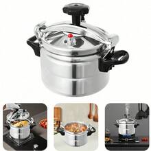 Lightweight Aluminum High Pressure Cooker / Silver Mini Pressure Cooker / Seafood Cooking Pot Suitable For Gas Stove, Suitable For Open Flame Cooking, Family Gatherings, Holiday Feasts - View 6