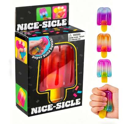 Slow Rising Ice Cream Squeeze Toy, Soft Sensory Pressure Relief Toy, Desktop Decor | Adult Lightweight Squeeze Pressure Relief Product | Novelty Office Decor And Relaxation Tool, Excellent Birthday Gift