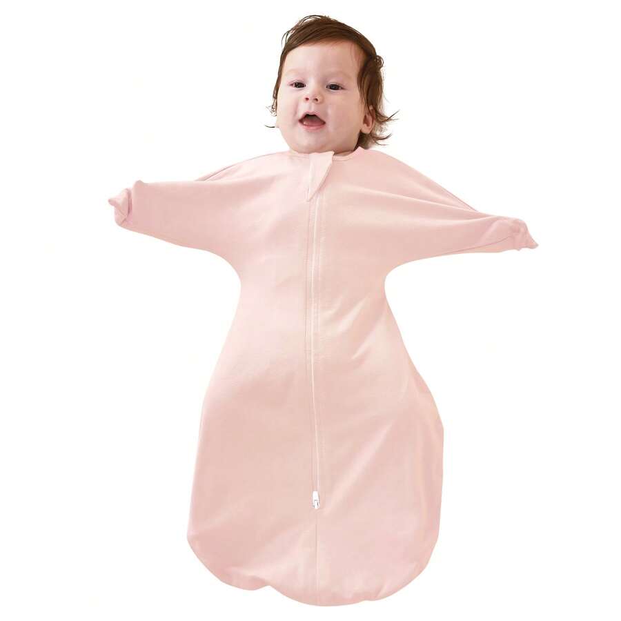 1pc Shark Fin Shaped Baby Sleeping Bag, Soft And Comfortable, With Two-Way Zipper, Suitable As Newborn Gift
