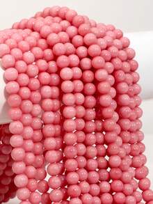 Natural Rhodochrosite Loose Beads, 4/6/8mm Pinkish Luster Round Beads For Jewelry Making, DIY Necklaces Bracelets Earrings, Handcrafted Accessories - Multicolor - View 2