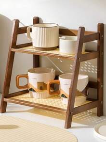Multi-Layer Thick & Durable Minimalist Style Floor Storage Rack. Reasonable Stacking Design For Easy Access, Dust-Proof And Tidy, Space-Saving. Suitable For Storing Kitchen Utensils, Sundries And Skincare Products. Widely Used In Homes, Dorms And Offices, Easily Improve Space Utilization, Can Be Used Close To The Wall For Multi-Layer Storage. - Multicolor - View 11